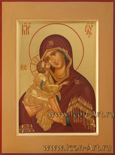 Рукописная Икона Пресвятой Богородицы "Донская" 21*28см
