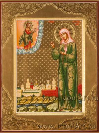 Рукописная Икона святой блаженной Матроны Московской 15*20см