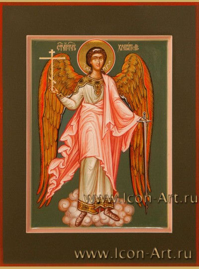 Рукописная Икона святого Ангела Хранителя 15*20см