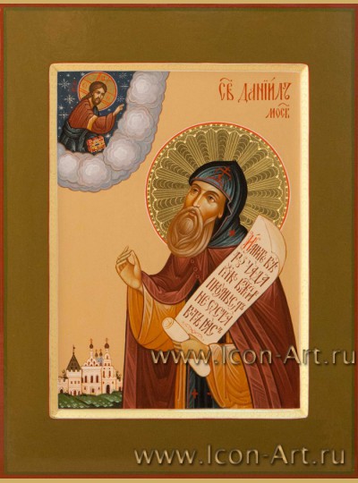 Рукописная Икона Святого Даниила Московского 21*28см