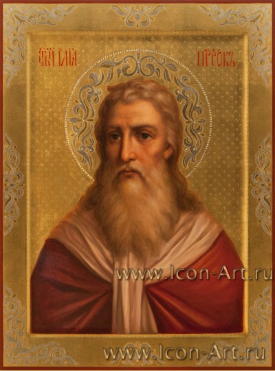 Рукописная Икона святого пророка Илии 30*40см