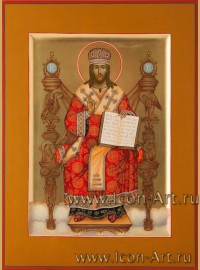 Рукописная Икона Иисус Христос Великий Архиерей 21*28см
